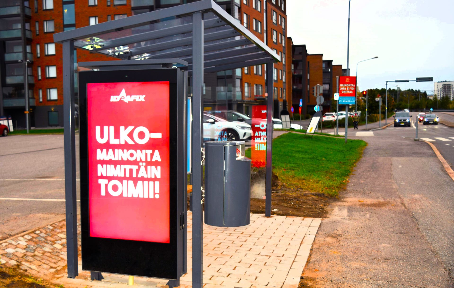 Digitaalinen bussipysäkkimainonta Järvenpäässä
