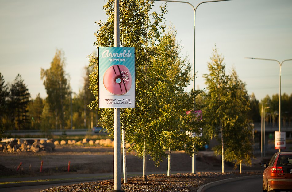 Lyhtypylväsmainonta Lempäälä | Kaupunkikeskusta | Maxi mainostaulut 3