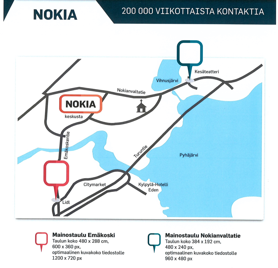 LED-mainostaulu | Nokianvaltatie, Nokia 2