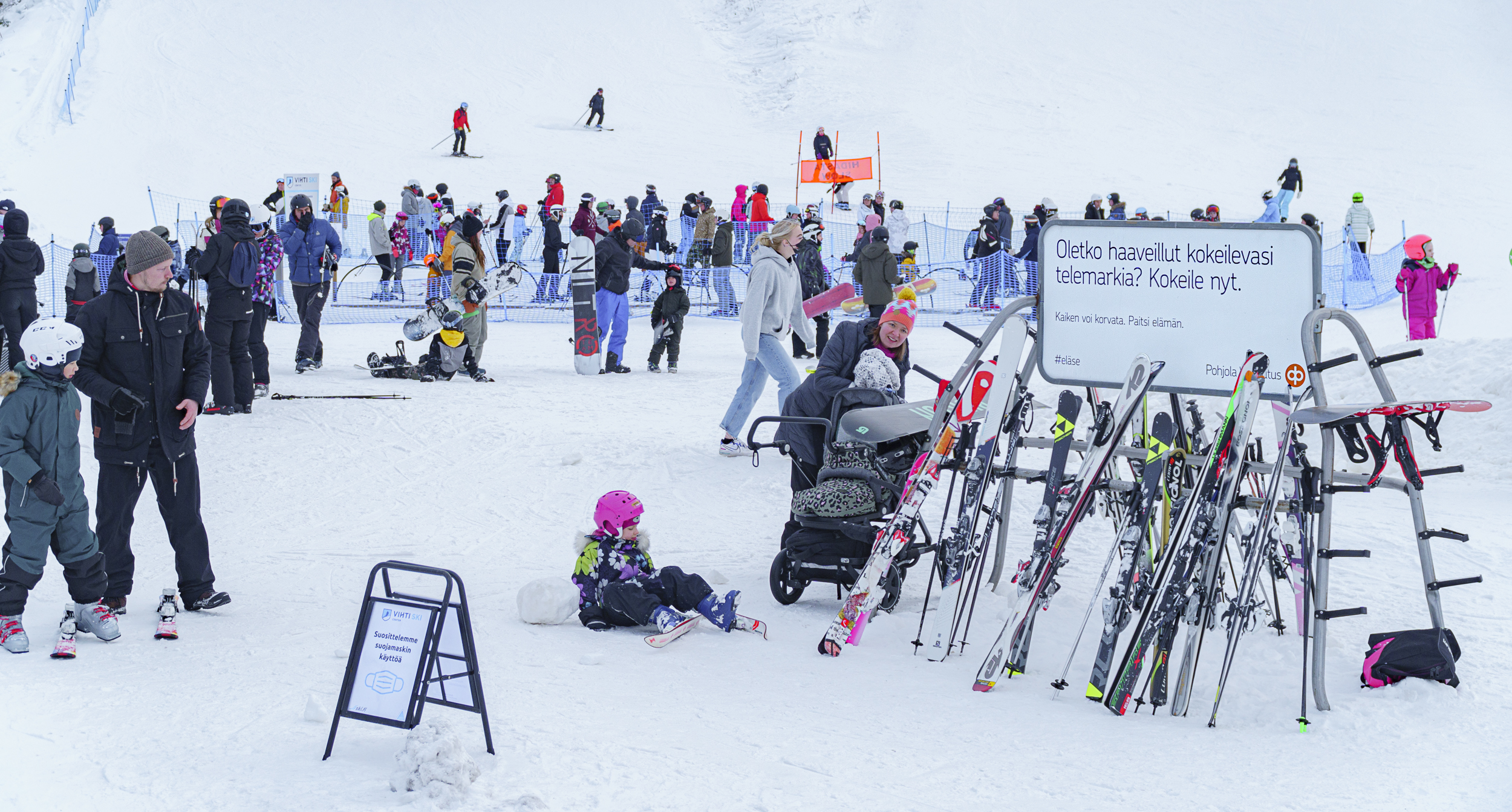 Hiihtokeskusmainonta | Vihti Ski | Suksitelinetaulut 1