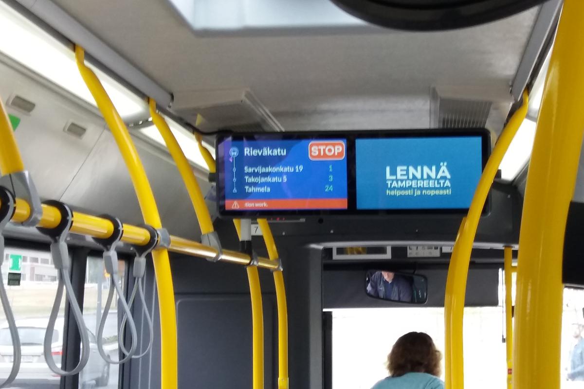 Bussimainonta | Pirkanmaa | Tampere | Turtola | Neonmedia Oy - Digitaalinen  bussimedia [Mediakortti]